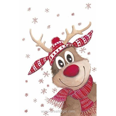 Broderie diamant christmas deer de Wizardi