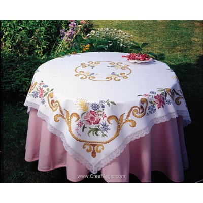 Nappe en kit royauté au point de croix imprimé - Brodélia BDL-2411-8769