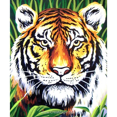 Méfiance de tigre canevas de Collection d'art