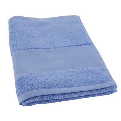 Serviette de toilette coton 500 g/m2 -col 073 bleu méditerranée à broder de DMC