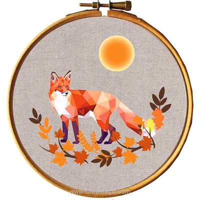 Broderie imprimée renard de Princesse