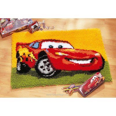 Tapis point noué Vervaco disney cars-mc queen