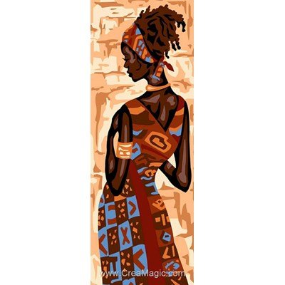 Féminité d'afrique canevas de Margot