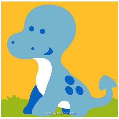 Dinosaure garçon canevas kit enfant complet - Margot