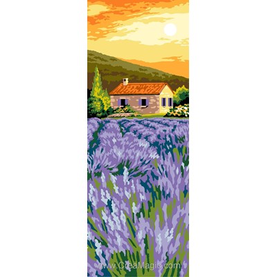 Canevas paysages - Dans la lavande - Margot