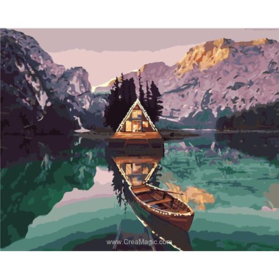 Peinture par numéro - Alpine Chalet - Wizardi