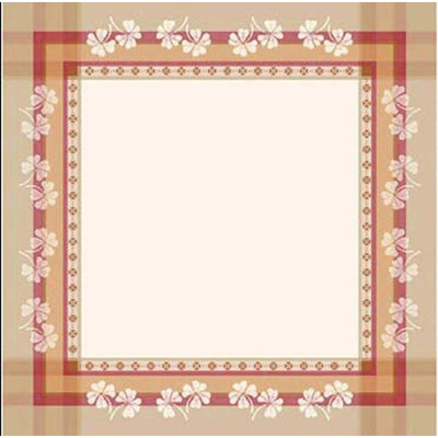 Nappe rosine - marron - DMC
