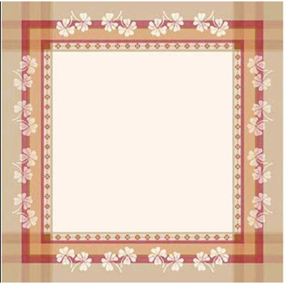 Nappe rosine - marron - DMC