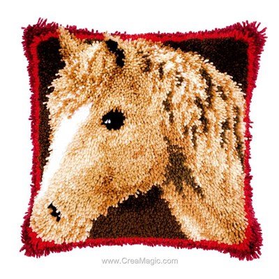 Kit coussin point noue Vervaco tête de cheval