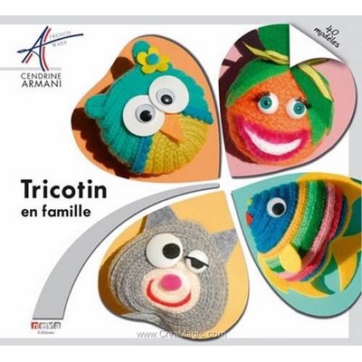 Livre Tricotin en famille - Librairie Créative