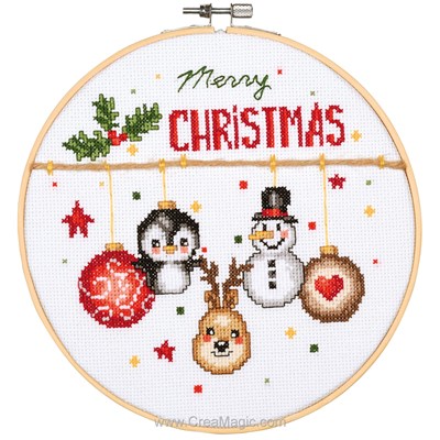 Kit Joie de noël - cerceau inclus - Vervaco