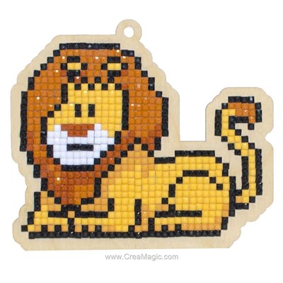 Broderie diamant lion - Wizardi