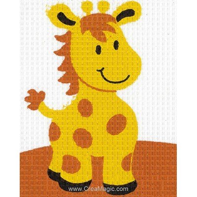 Happy girafe kit canevas - Vervaco