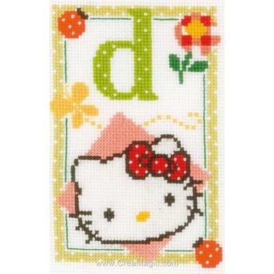 Kit Vervaco à broder hello kitty lettre d