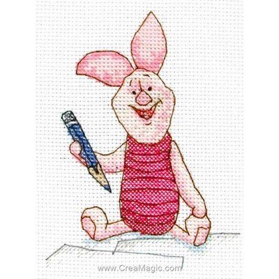 Anchor modèle broderie piglet disney with pencil