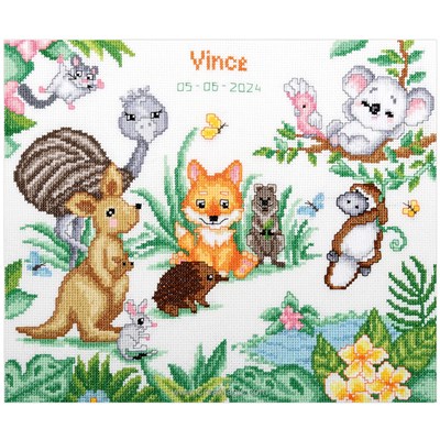 Kit broderie Animaux australiens - Vervaco