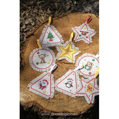 Kit Décorations de noël - 24 pièces - Vervaco