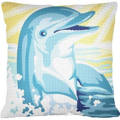 Coussin au demi point dauphin sous rayon de soleil - SEG