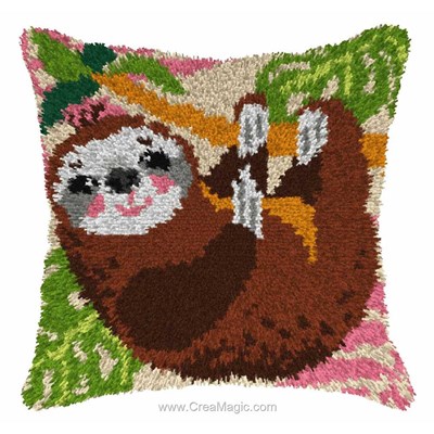 Kit coussin point noué Orchidea petit paresseux