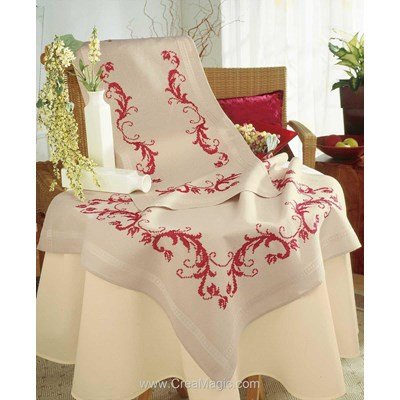 Nappe en broderie traditionnelle baroque - Vervaco