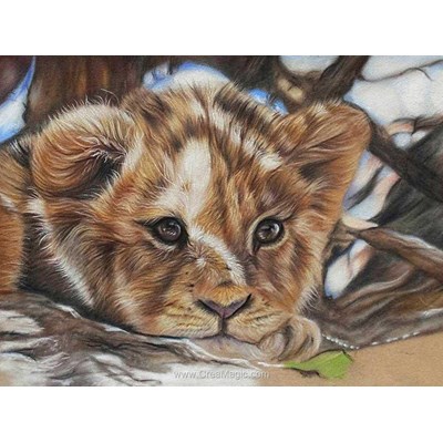 Kit broderie diamant little lion - Diamond Painting