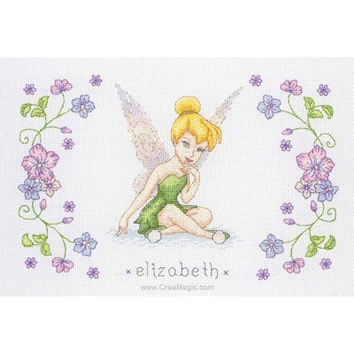 Disney - fée clochette broderie tableau de naissance - Anchor