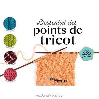 Livre L'essentiel des points de tricot - Librairie Créative
