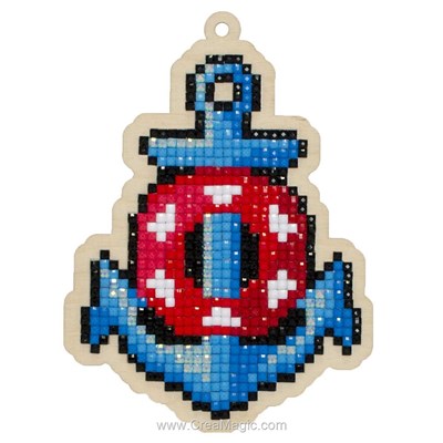 Broderie diamant sea anchor de Wizardi