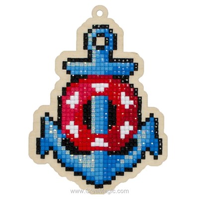 Broderie diamant sea anchor de Wizardi