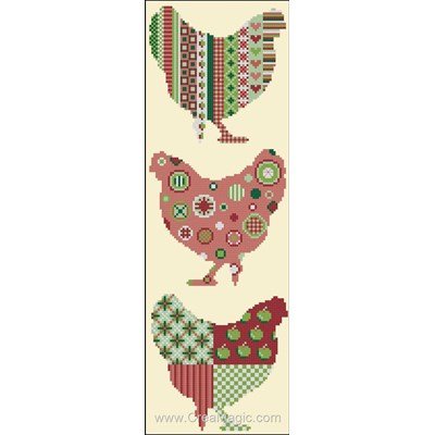 Modèle point de croix toise 3 poules* de Points De Repère