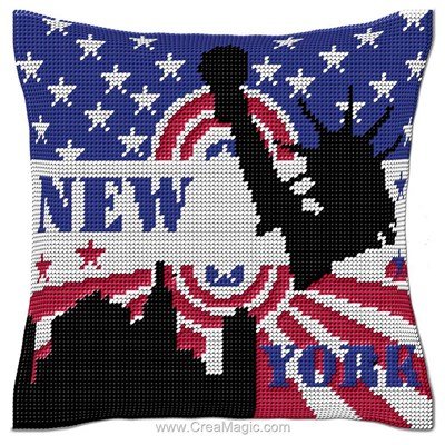 Kit coussin new york city au demi point de Luc Création