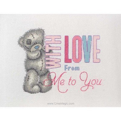 Me To You - with love broderie point compté - Me To You