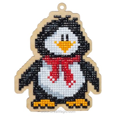 Kit broderie diamant Wizardi penguin willie