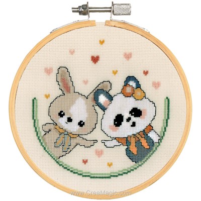 Le point de croix Vervaco bunny love