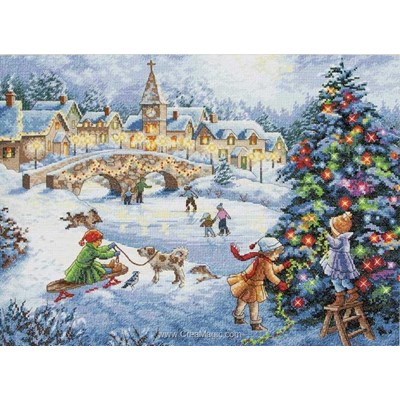 Broderie en point compté célébrons noël de Dimensions