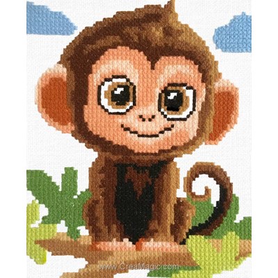Broderie Traditionnelle Singe - Marie Coeur