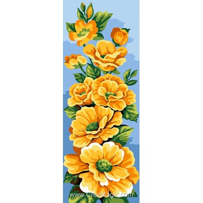 Canevas eclosion de fleurs jaunes - SEG
