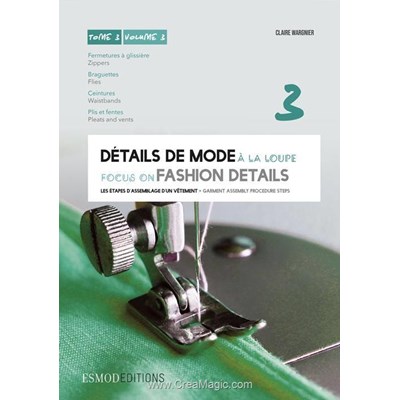 Livre - Details de mode a la loupe tome 3 - fermetures ceintures plis... - Librairie Créative