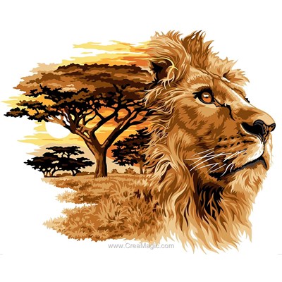 SEG canevas lion