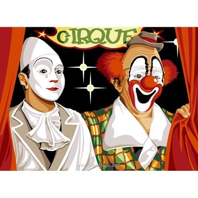 Canevas le cirque du rire aux larmes - SEG