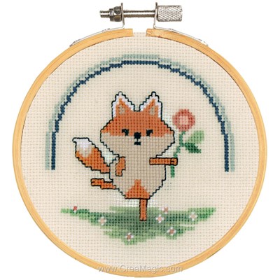 Kit au point de croix compté Vervaco renard