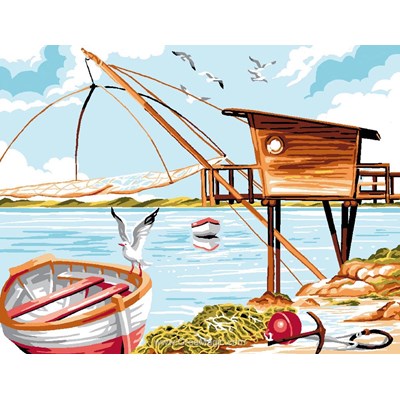Luc Création canevas pêche au carrelet