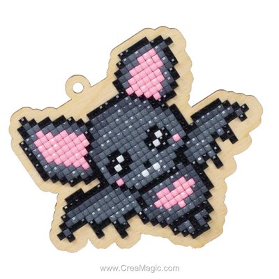 Kit broderie diamant love bat - Wizardi