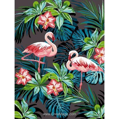 Canevas déco flamants rose de Mimo Verde