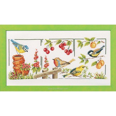 Marie Coeur kit à broder oiseaux de jardin