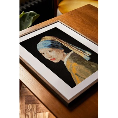 Kit broderie Jeune fille à la perlecd'après Johannes Vermeer - DMC