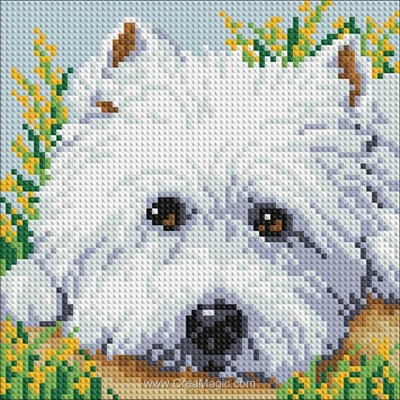 Broderie diamant cute puppy de Diamond Painting