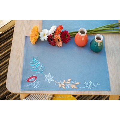 Set De Table Fleurs et brindilles - lot de 2 - Vervaco