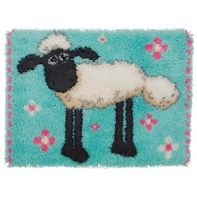 Kit tapis point noué Anchor shaun le mouton