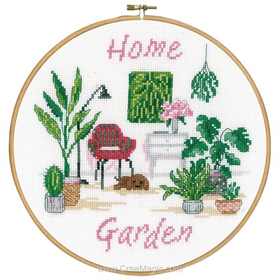 Broderie de Vervaco au point de croix home garden